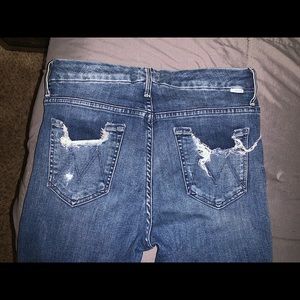 Mother distressed jeans